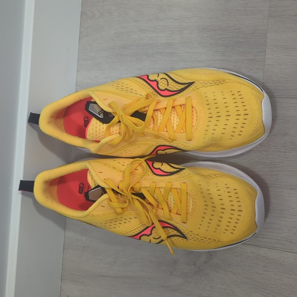Saucony Yellow and Black Athletic Shoes